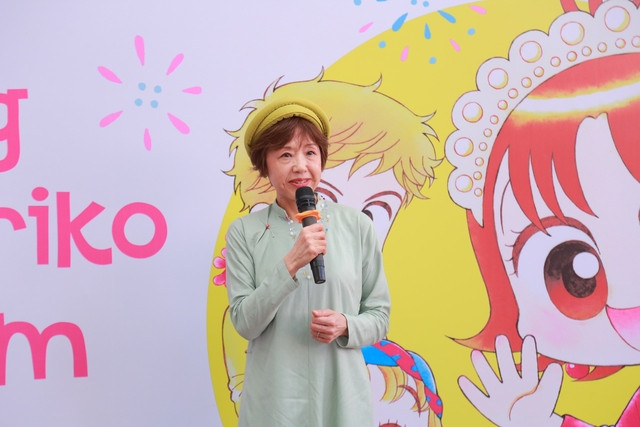 Đây là lần đầu tiên tác giả Ono Eriko đến Việt Nam. Ảnh: Đức Trung