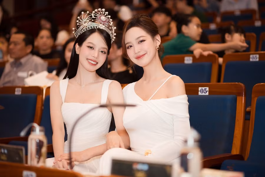 Tour tuyển sinh dừng chân ở Đà nẵng với cuộc thi Đại sứ Sinh viên Đại học Đà Nẵng - Miss &amp; Mr UD 2024. (Ảnh: CTV/Vietnam+)