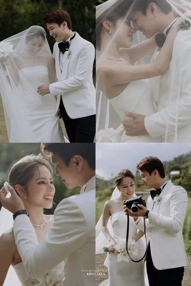 Huỳnh Anh và Bạch Lan Phương đăng ký kết hôn hồi tháng 4.2024