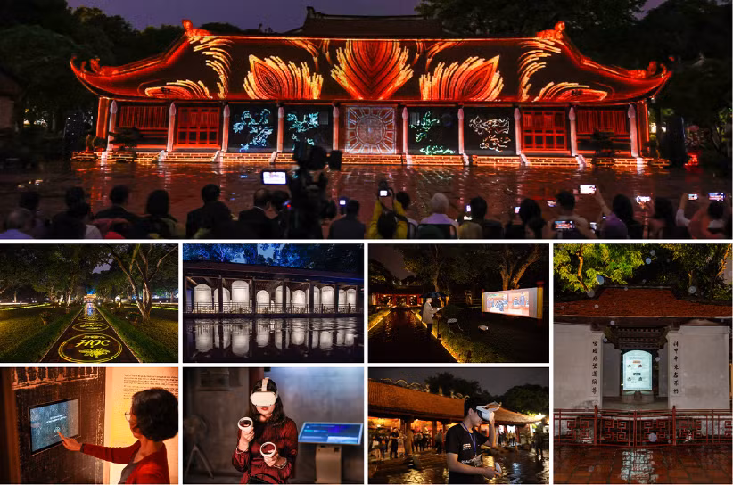 Bộ ảnh “Tour đêm Hà Nội-Tạo sự khác biệt cho sản phẩm du lịch bằng công nghệ” của tác giả Lê Minh Sơn.