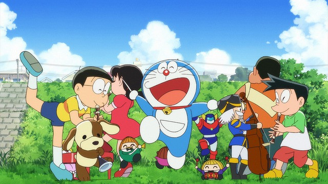 Phim hoạt hình về mèo máy Doraemon, Nobita cùng nhóm bạn