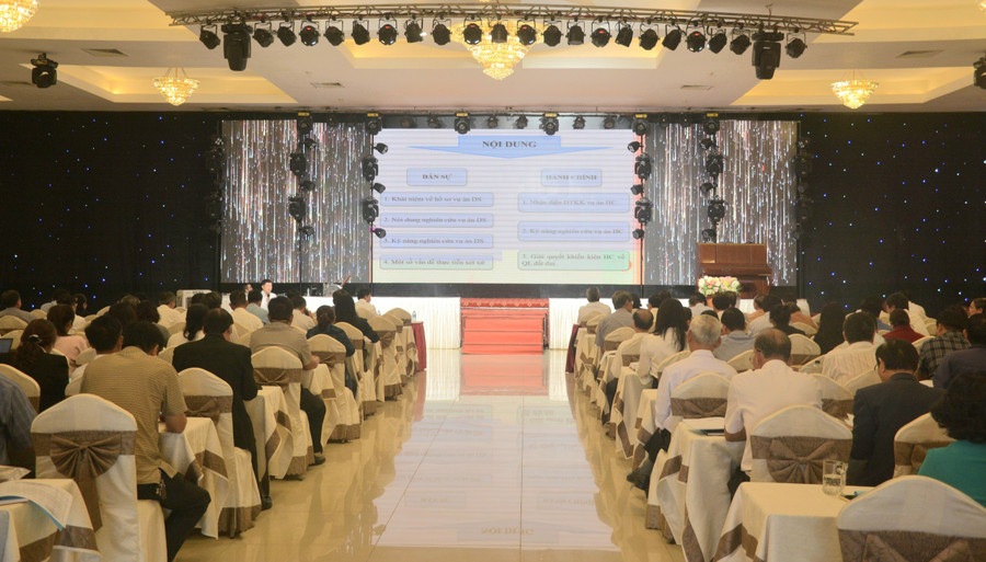 Quang cảnh Hội nghị tập huấn nghiệp vụ lần thứ nhất năm 2024 của Toà án nhân dân tỉnh Gia Lai. Ảnh: Hoàng Lộc