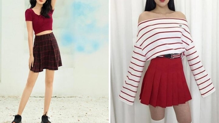 Kẻ sọc kết hợp với màu đỏ sẽ tôn lên sự hài hòa màu sắc. Kẻ sọc kết hợp với màu đỏ sẽ tôn lên sự hài hòa màu sắc.