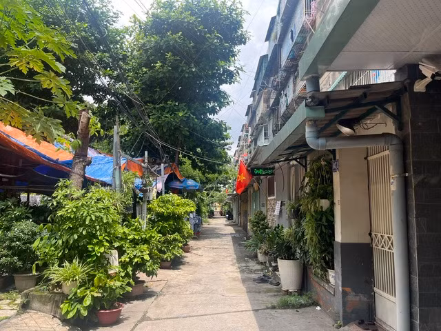 Không gian bên trong cư xá Thanh Đa bình yên đến lạ