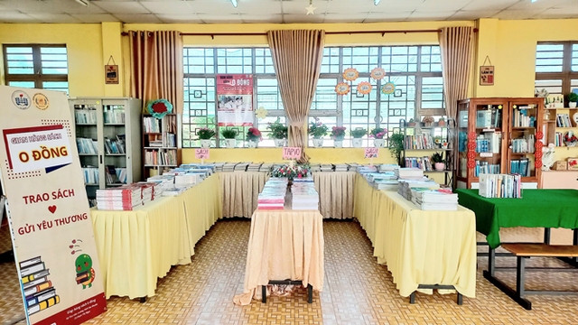 Không gian trưng bày gian hàng sách 0 đồng năm 2024 Không gian trưng bày gian hàng sách 0 đồng năm 2024