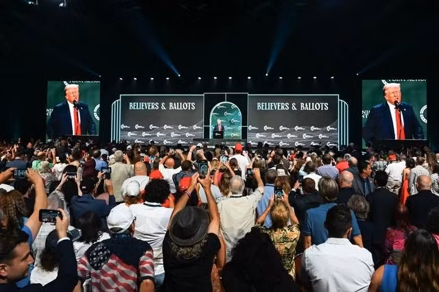 Ông Trump phát biểu tại một hội nghị bảo thủ ở Florida ngày 26.7