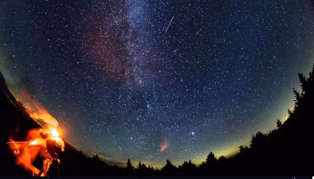 Một trận mưa sao băng - Ảnh: NASA