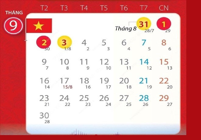 Đợt nghỉ Lễ Quốc khánh năm 2024 kéo dài 4 ngày. Ảnh nguồn qdnd.vn Đợt nghỉ Lễ Quốc khánh năm 2024 kéo dài 4 ngày. Ảnh nguồn qdnd.vn