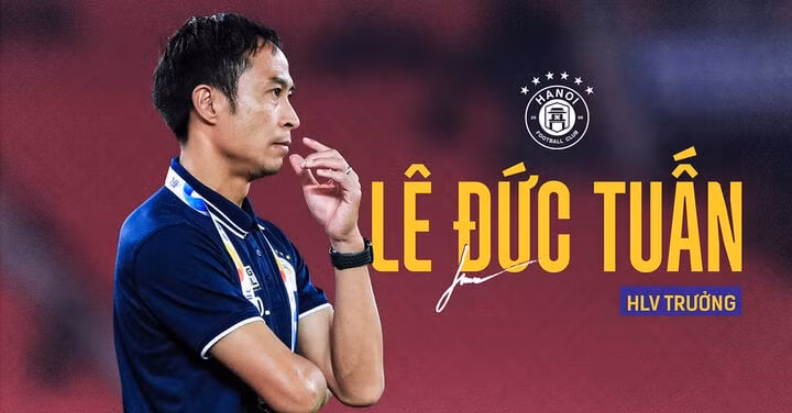 HLV Lê Đức Tuấn nắm ghế thuyền trưởng của Hà Nội FC.