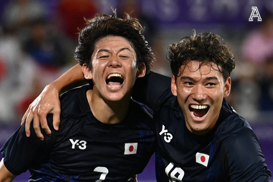 Olympic Nhật Bản sớm giành vé vào tứ kết môn bóng đá nam. (Nguồn: X) Olympic Nhật Bản sớm giành vé vào tứ kết môn bóng đá nam. (Nguồn: X)