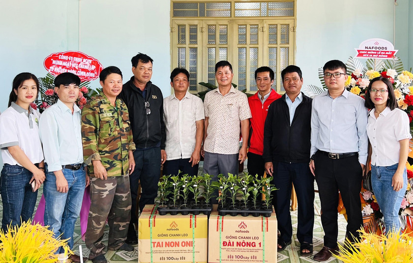 Các thành viên Tổ khuyến nông cộng đồng tại lễ ra mắt. Ảnh: N.S Các thành viên Tổ khuyến nông cộng đồng tại lễ ra mắt. Ảnh: N.S