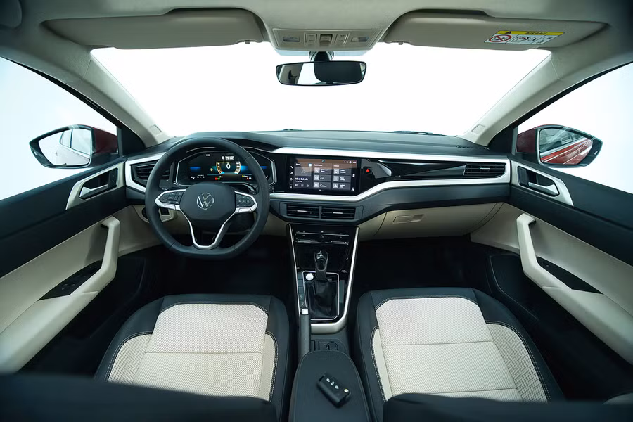 Volkswagen Virtus mang lại trải nghiệm lái thoải mái với khoang nội thất được thiết kế chỉn chu. Ảnh: ST