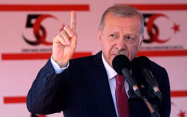 Tổng thống Thổ Nhĩ Kỳ Recep Tayyip Erdogan. Ảnh: AP