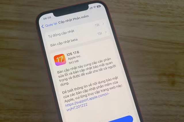 Người dùng đã có thể tải về iOS 17.6 và iPadOS 17.6 trên các mẫu iPhone và iPad tương thích Người dùng đã có thể tải về iOS 17.6 và iPadOS 17.6 trên các mẫu iPhone và iPad tương thích
