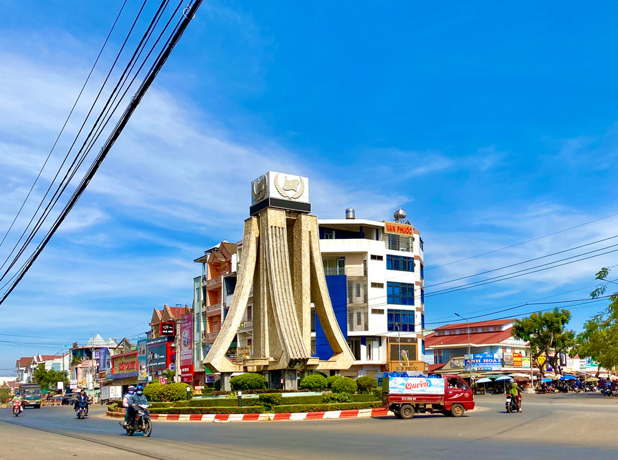 Một góc thị trấn Đak Đoa (huyện Đak Đoa). Ảnh: Hà Duy Một góc thị trấn Đak Đoa (huyện Đak Đoa). Ảnh: Hà Duy