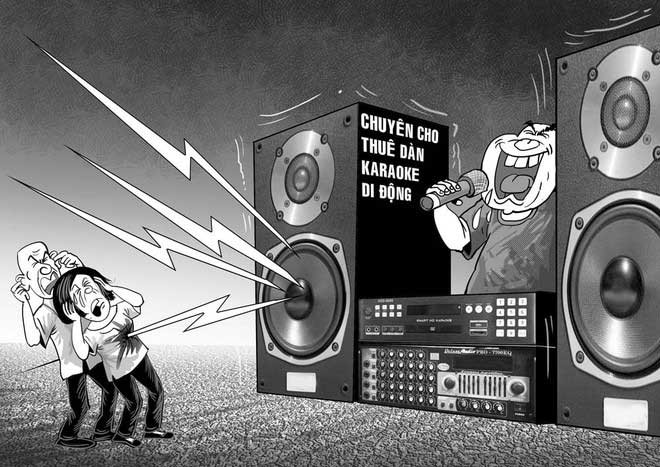 Việc gây ồn ào, huyên náo tại khu dân cư, nơi công cộng sau 22 giờ đến 6 giờ sáng hôm sau sẽ bị phạt cảnh cáo hoặc phạt tiền 500.000-1.000.000 đồng. Ảnh: Minh họa Việc gây ồn ào, huyên náo tại khu dân cư, nơi công cộng sau 22 giờ đến 6 giờ sáng hôm sau sẽ bị phạt cảnh cáo hoặc phạt tiền 500.000-1.000.000 đồng. Ảnh: Minh họa