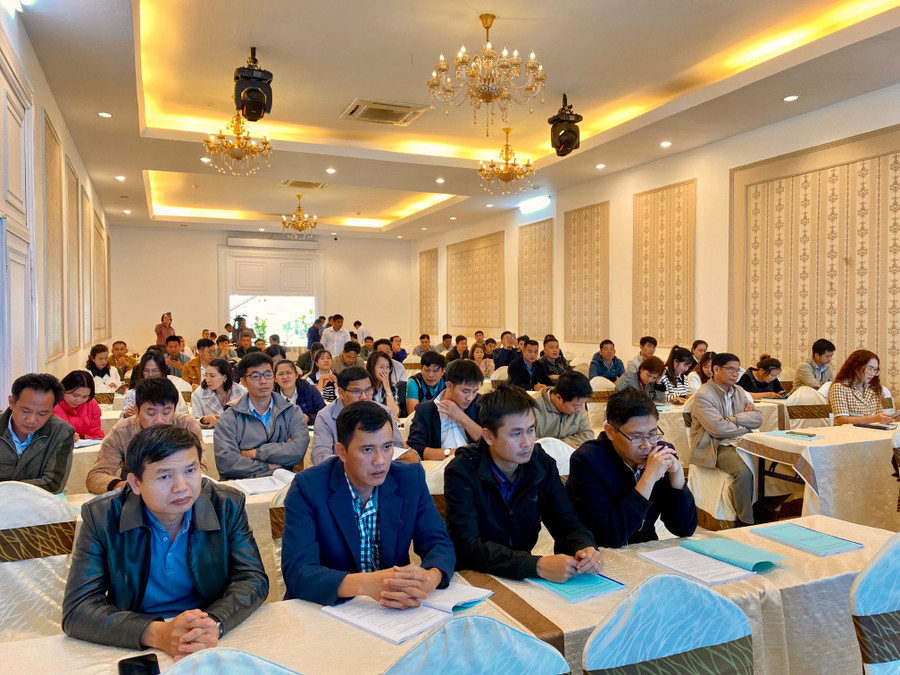 Gần 140 học viên tham gia lớp tập huấn lập, quản lý quy hoạch xây dựng. Ảnh: Hà Duy Gần 140 học viên tham gia lớp tập huấn lập, quản lý quy hoạch xây dựng. Ảnh: Hà Duy