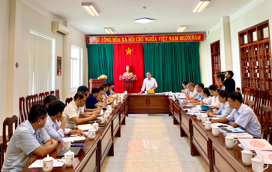 Quang cảnh buổi giám sát tại thị xã An Khê. Ảnh: Hà Duy Quang cảnh buổi giám sát tại thị xã An Khê. Ảnh: Hà Duy