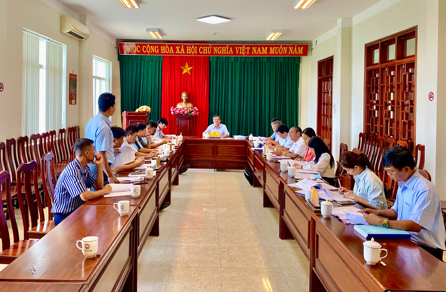 Quang cảnh buổi giám sát tại thị xã An Khê. Ảnh: Hà Duy Quang cảnh buổi giám sát tại thị xã An Khê. Ảnh: Hà Duy