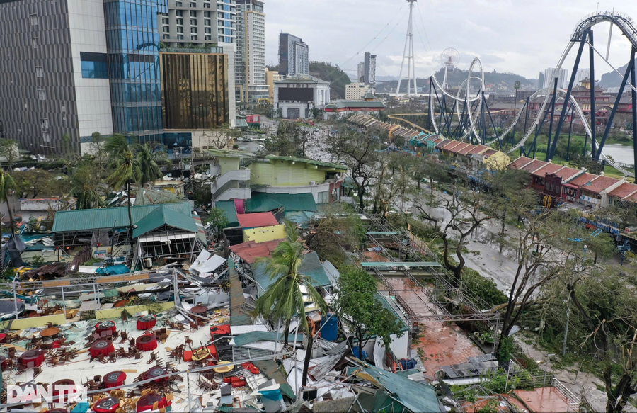 Bão số 3 quét qua TP Hạ Long (tỉnh Quảng Ninh) đã để lại thiệt hại nặng nề. Ảnh: Internet