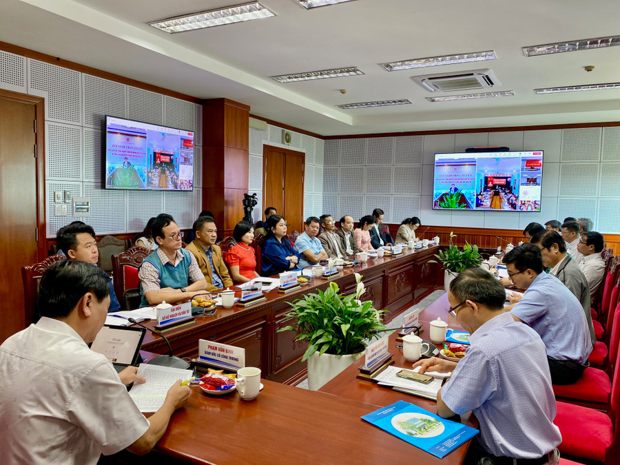 Quang cảnh hội nghị tại điểm cầu tỉnh Gia Lai. Ảnh: Hà Duy