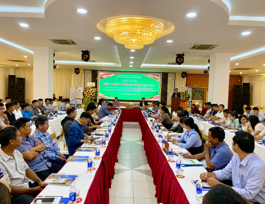 Quang cảnh buổi hội thảo tìm giải pháp phát triển nông nghiệp hiệu quả, bền vững. Ảnh: Hà Duy Quang cảnh buổi hội thảo tìm giải pháp phát triển nông nghiệp hiệu quả, bền vững. Ảnh: Hà Duy