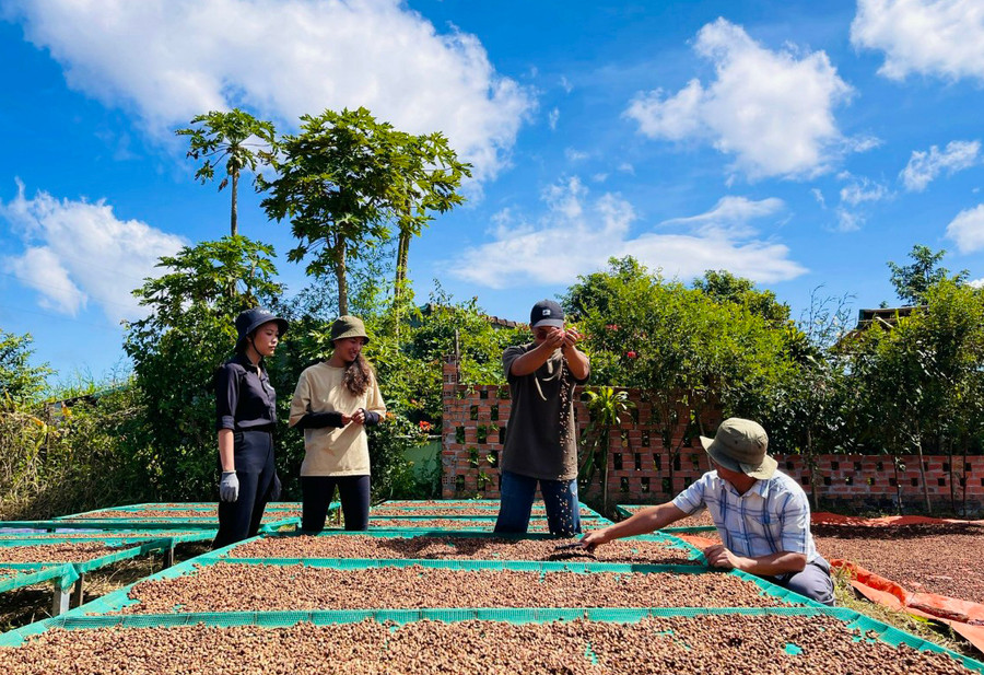 Người dân đã quan tâm đến việc sơ chế, chế biến nông sản để nâng cao giá trị. Ảnh: Q.T