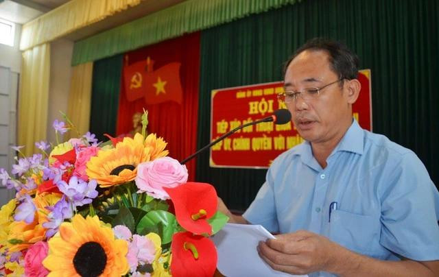 Bị can Nguyễn Văn Ba khi đang giữ chức Chủ tịch UBND xã Đoan Hùng, H.Hưng Hà