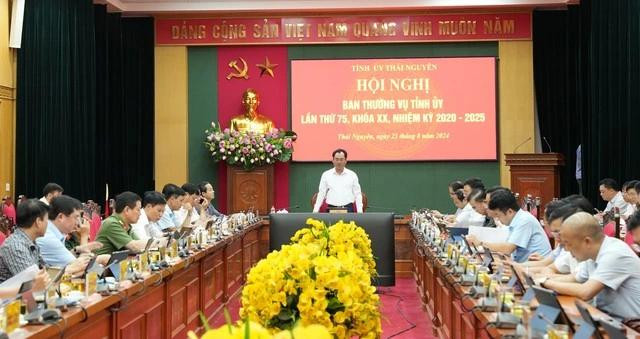 Hội nghị thứ 75 của Ban Thường vụ Tỉnh ủy Thái Nguyên Hội nghị thứ 75 của Ban Thường vụ Tỉnh ủy Thái Nguyên