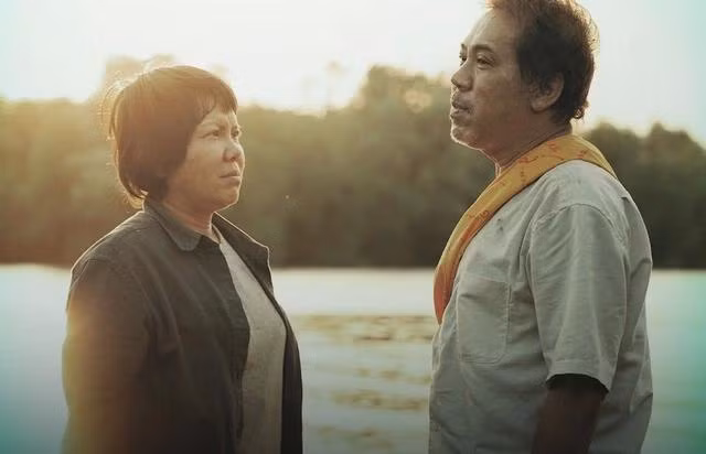 Việt Hương và NSƯT Thành Lộc khi hợp tác trong Ma da.