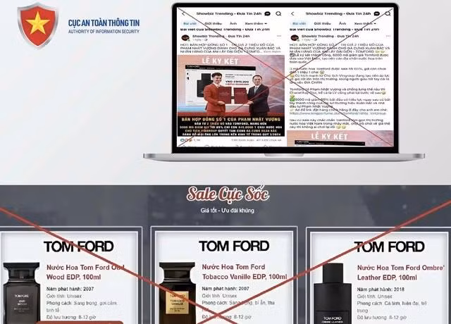 Các đối tượng lừa đảo đã chỉnh sửa, cắt ghép ảnh tỉ phú Phạm Nhật Vượng và NSND Xuân Bắc nhằm lợi dụng hình ảnh để trục lợi, lừa đảo người tiêu dùng