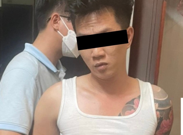 Lê Xuân Viễn lúc bị bắt. Ảnh: Công an Bình Định cung cấp Lê Xuân Viễn lúc bị bắt. Ảnh: Công an Bình Định cung cấp