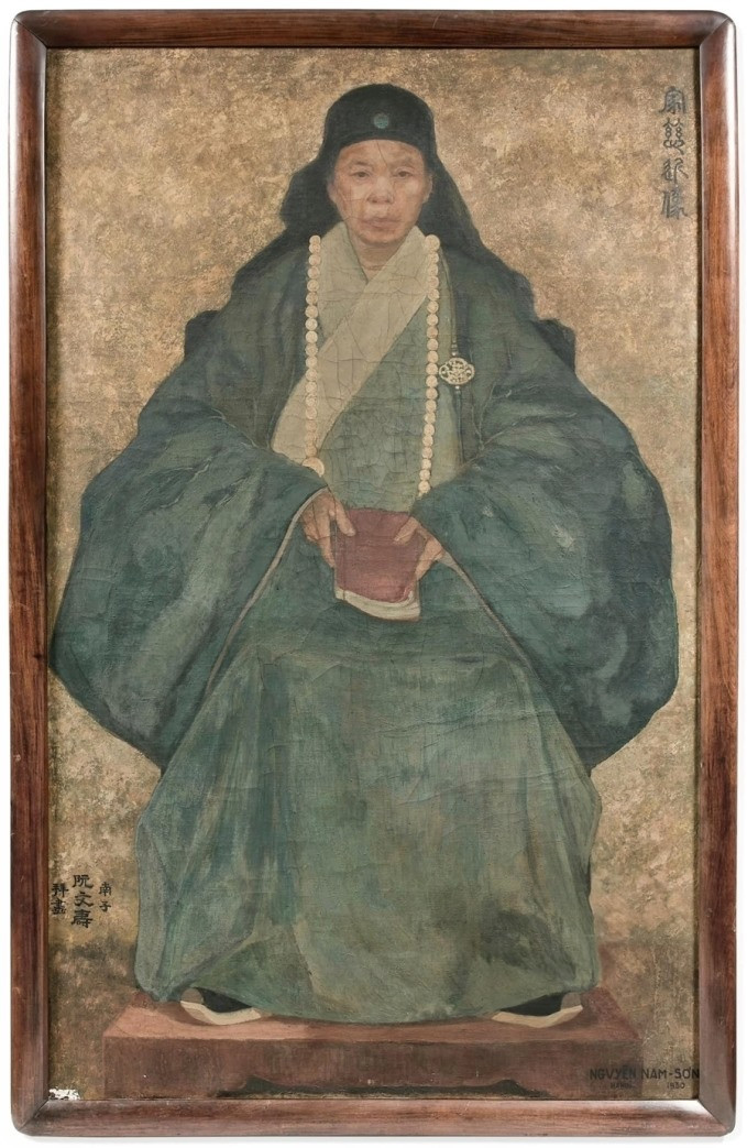 Bức họa “Chân dung mẹ tôi“. Ảnh: Art Research Paris