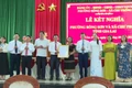 Phường Bồng Sơn và xã Chư Prông ký kết chương trình kết nghĩa. Ảnh: Rơ Lan Viện