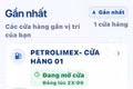 Giao diện ứng dụng Quanh tôi hỗ trợ tra cứu giá xăng dầu của Bộ Công Thương.
