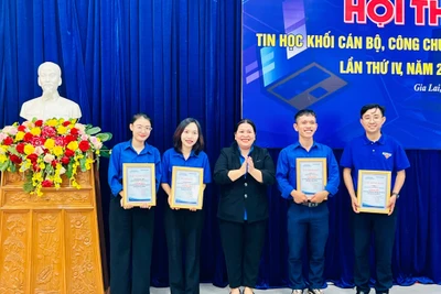 75 thí sinh tham gia Hội thi Tin học khối cán bộ, công chức, viên chức trẻ tỉnh Gia Lai lần thứ IV