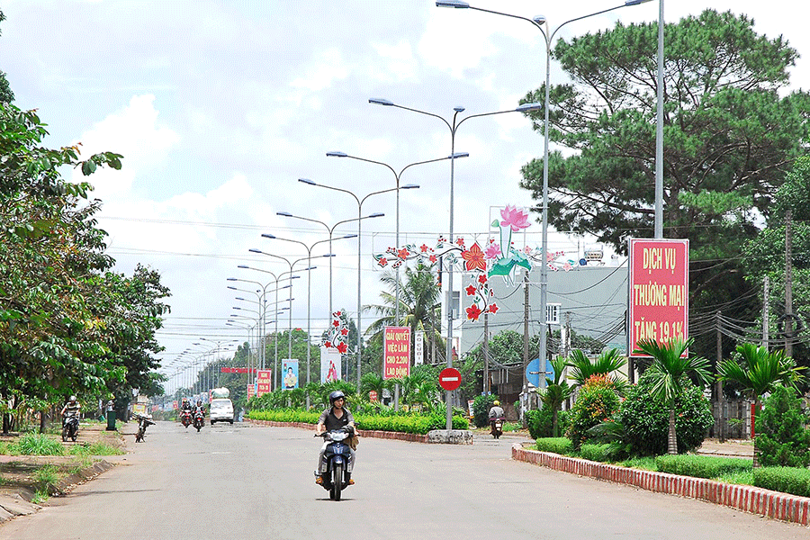 Thị trấn Ia Kha, huyện Ia Grai. Ảnh: Đức Thụy  Thị trấn Ia Kha, huyện Ia Grai. Ảnh: Đức Thụy