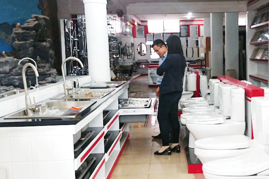 Khách hàng hiện chuộng vật liệu màu đơn sắc, nhẹ nhàng. Ảnh: H.D