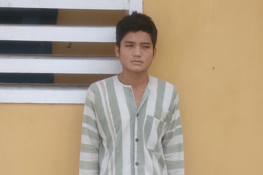 Đối tượng Phạm Công Danh tại cơ quan điều tra. Ảnh: Lê Anh Đối tượng Phạm Công Danh tại cơ quan điều tra. Ảnh: Lê Anh