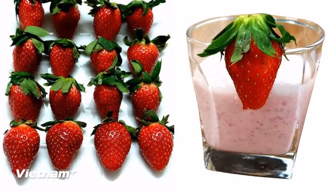 Ăn dâu tây thường xuyên có thể làm chậm quá trình suy giảm trí nhớ lên tới 2,5 năm. (Ảnh: Vietnam+)