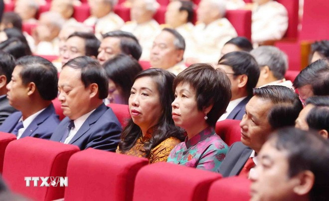 Các đại biểu tham dự buổi lễ. (Ảnh: Phạm Kiên/TTXVN) Các đại biểu tham dự buổi lễ. (Ảnh: Phạm Kiên/TTXVN)