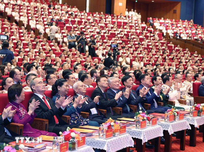 Các đại biểu dự Lễ kỷ niệm. (Ảnh: Thống Nhất/TTXVN) Các đại biểu dự Lễ kỷ niệm. (Ảnh: Thống Nhất/TTXVN)