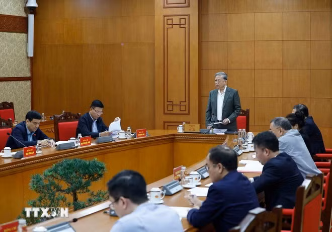 Tổng Bí thư Tô Lâm phát biểu. Ảnh: Thống Nhất/TTXVN