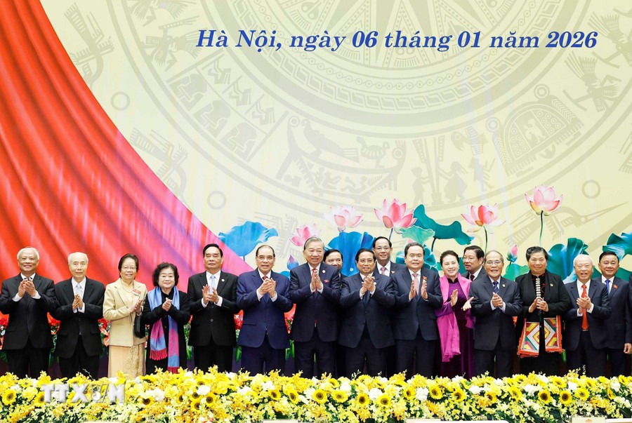 Tổng Bí thư Tô Lâm và các đại biểu. Ảnh: Thống Nhất/TTXVN