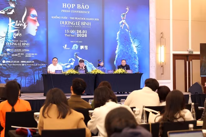 Quang cảnh buổi họp báo ngày 26/1. Ảnh: Hòa Nguyễn