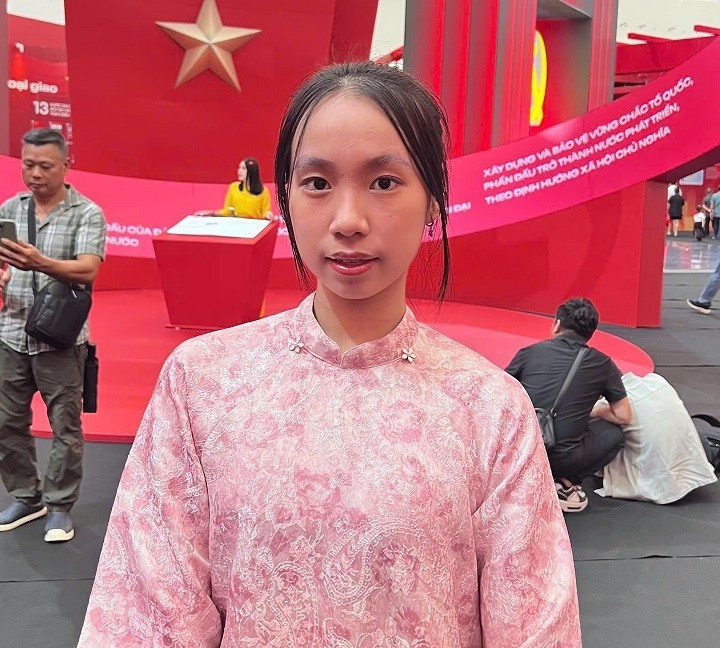 Bạn Bùi Thu Uyên, sinh viên Đại học Y tế công cộng. Bạn Bùi Thu Uyên, sinh viên Đại học Y tế công cộng.