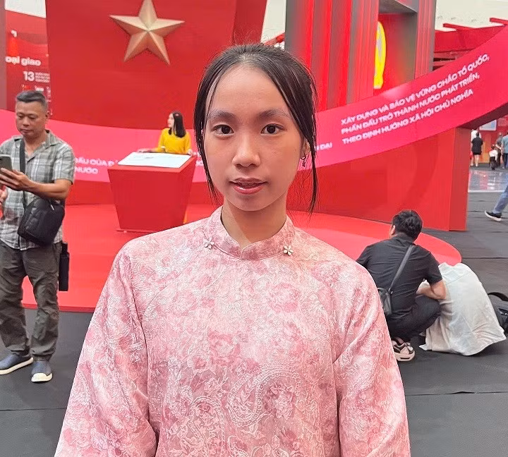 Bạn Bùi Thu Uyên, sinh viên Đại học Y tế công cộng.