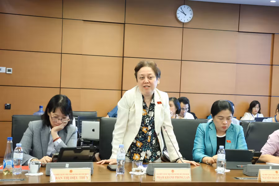 Đại biểu Phạm Khánh Phong Lan (TP HCM). Ảnh: Văn Duẩn