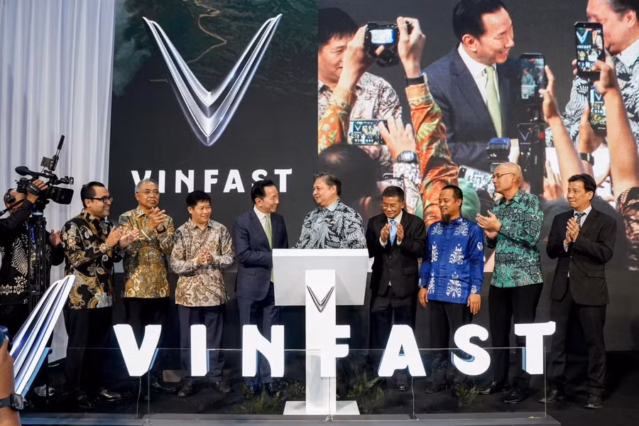 Lễ khánh thành nhà máy. Ảnh: VinFast