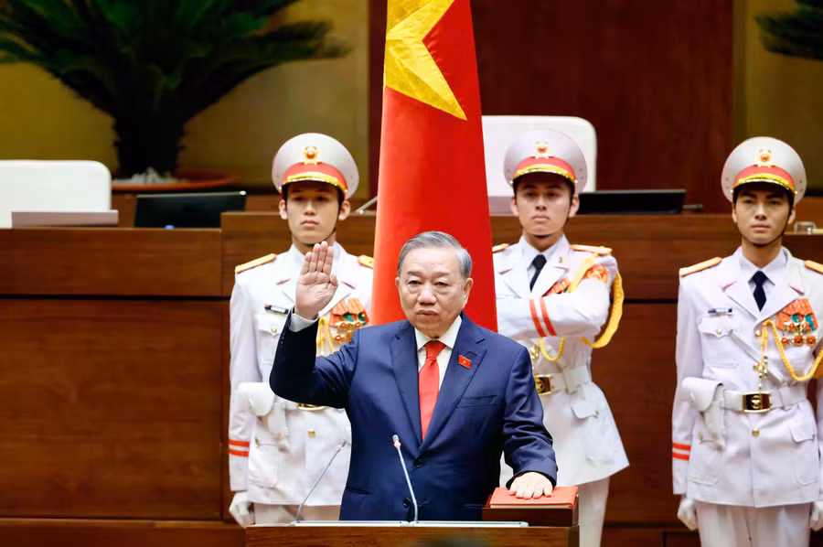 Tổng Bí thư, Chủ tịch nước Tô Lâm tuyên thệ